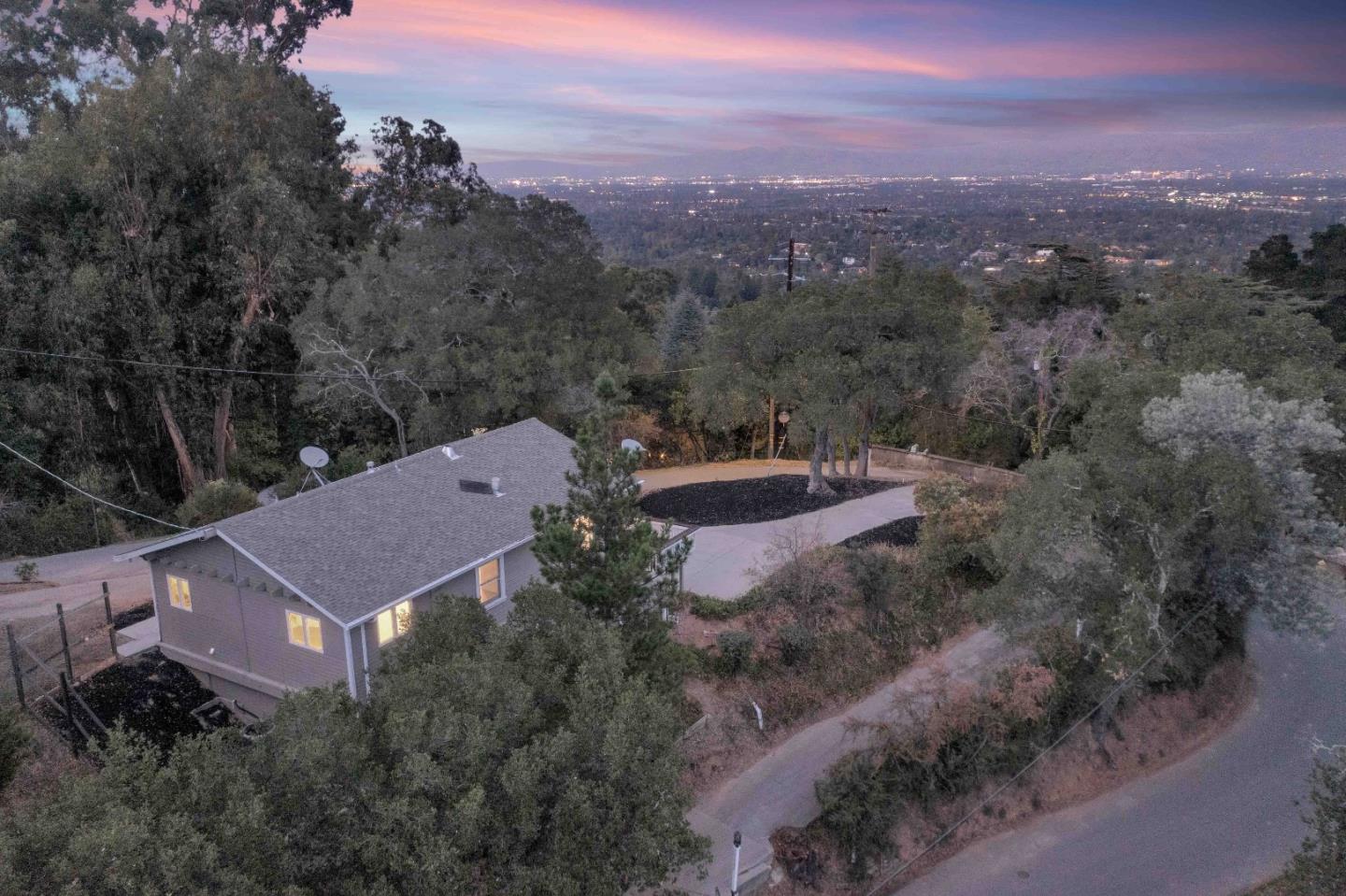 19000 Overlook Road Los Gatos, CA 95030 - Photo 45 of 56 an aerial view of a house with a garden