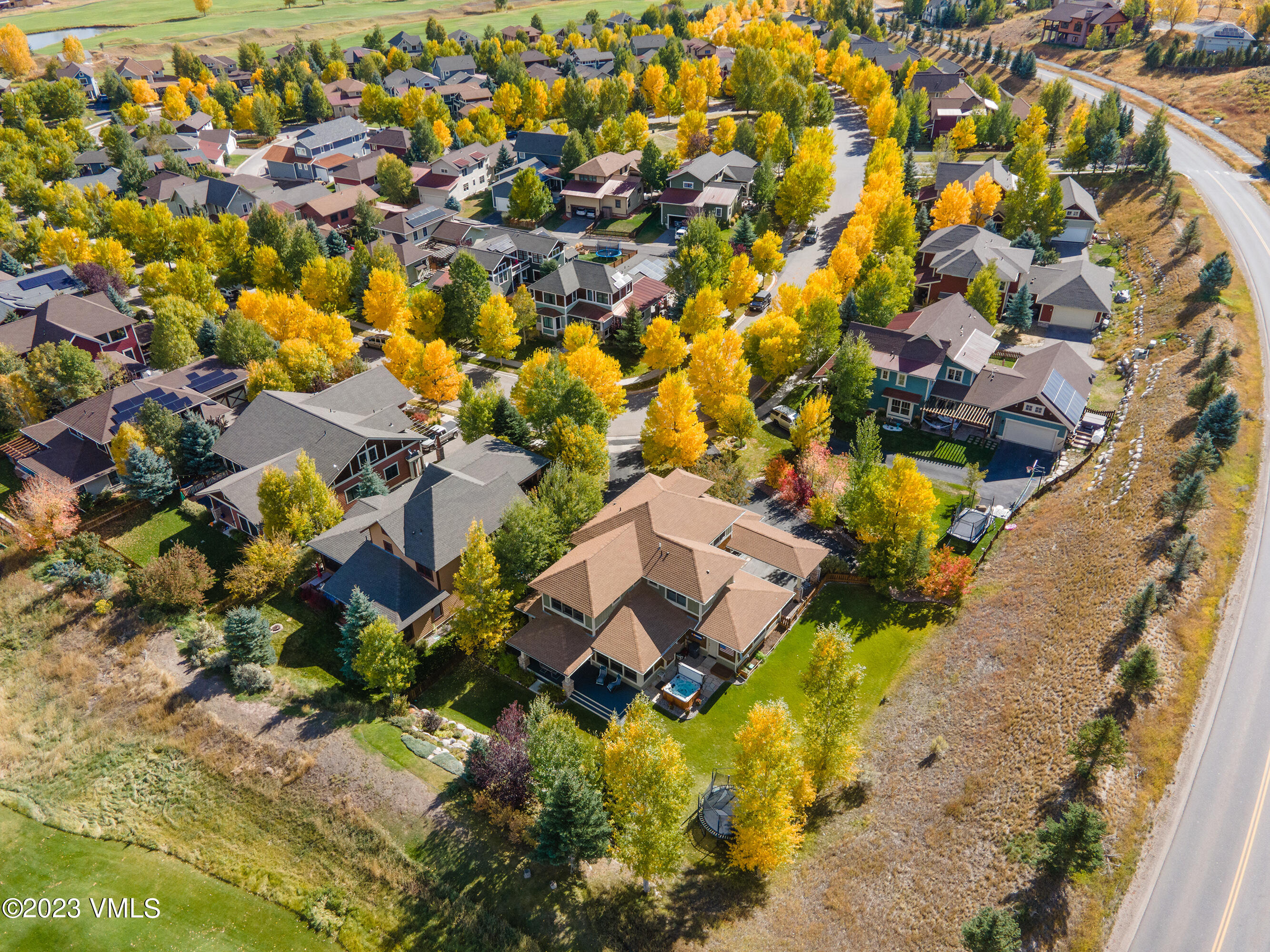 346 Palmer Loop Eagle, CO 81631 - Photo 59 of 63 an aerial view of residential houses with outdoor space