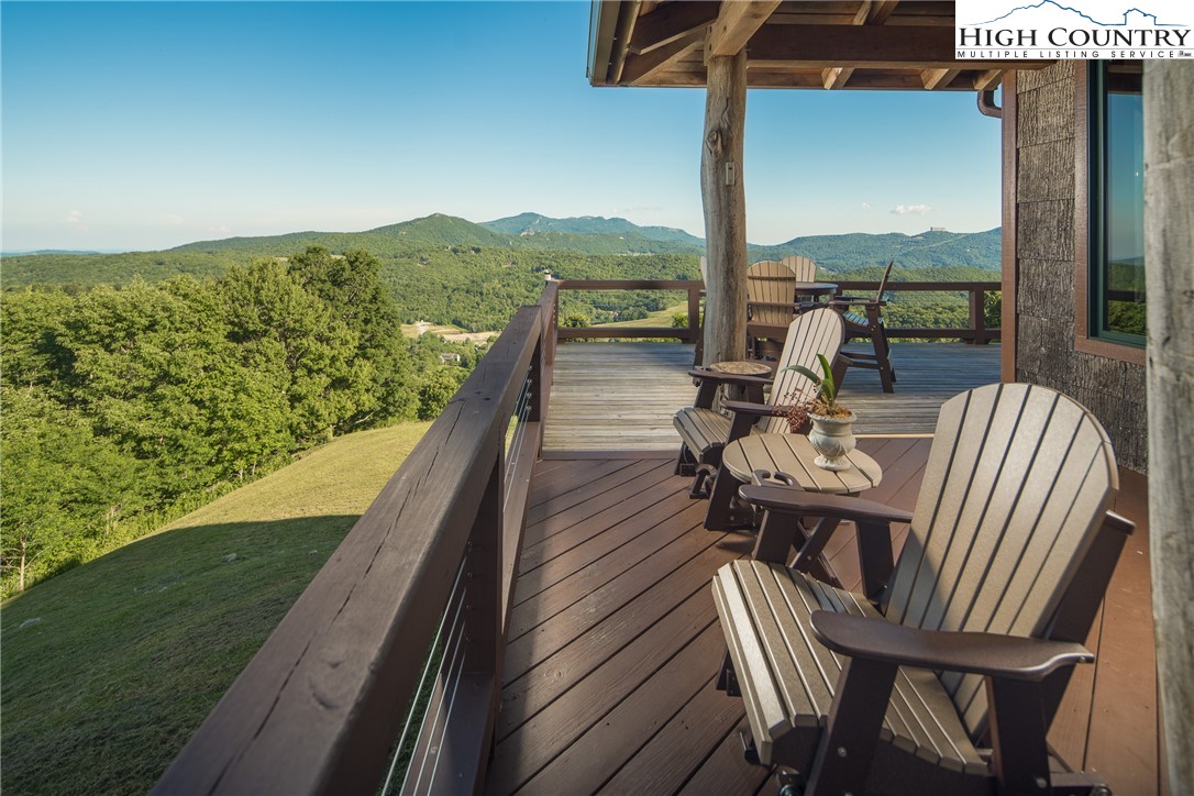 421 Chappell Farm Road Banner Elk, NC 28604 - Photo 6 of 49 a view of a balcony with mountain view from a balcony