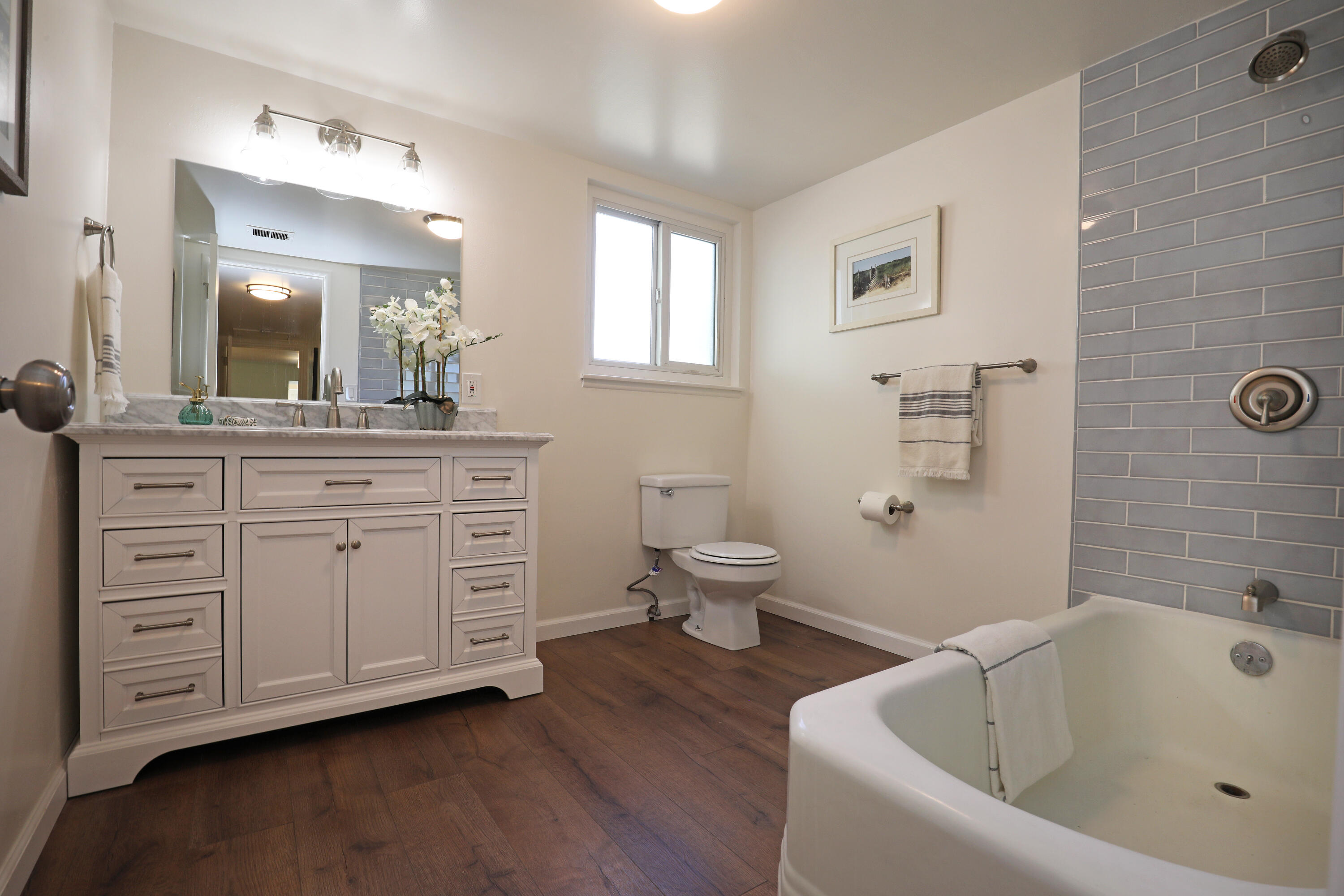 3704 Capri Drive Santa Barbara, CA 93105 - Photo 30 of 33 a bathroom with a bathtub sink and toilet