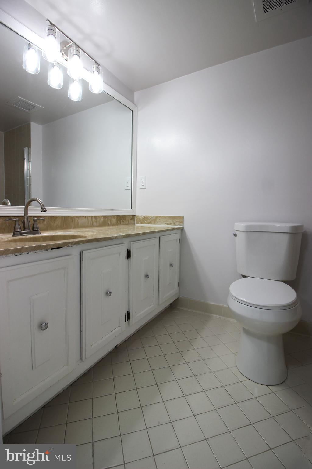 1218 Eton Court Northwest Washington, DC 20007 - Photo 12 of 22 a spacious bathroom with a toilet sink and mirror