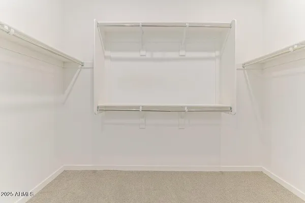 a close view of closet