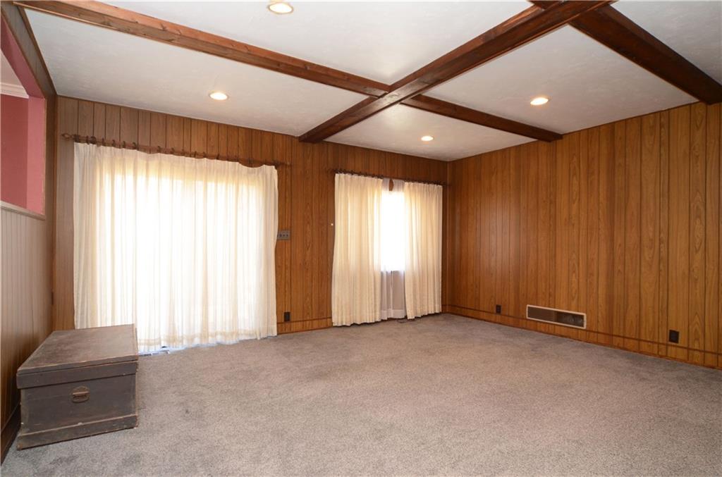 517 Old Farm Road Pittsburgh, PA 15234 - Photo 11 of 24 Wood beams in the sunken Den add great character to the space!