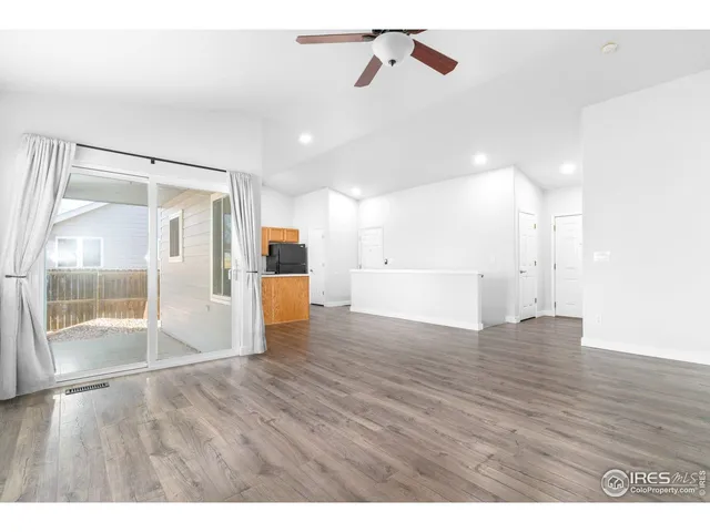 a view interior of a house wooden floor and windows