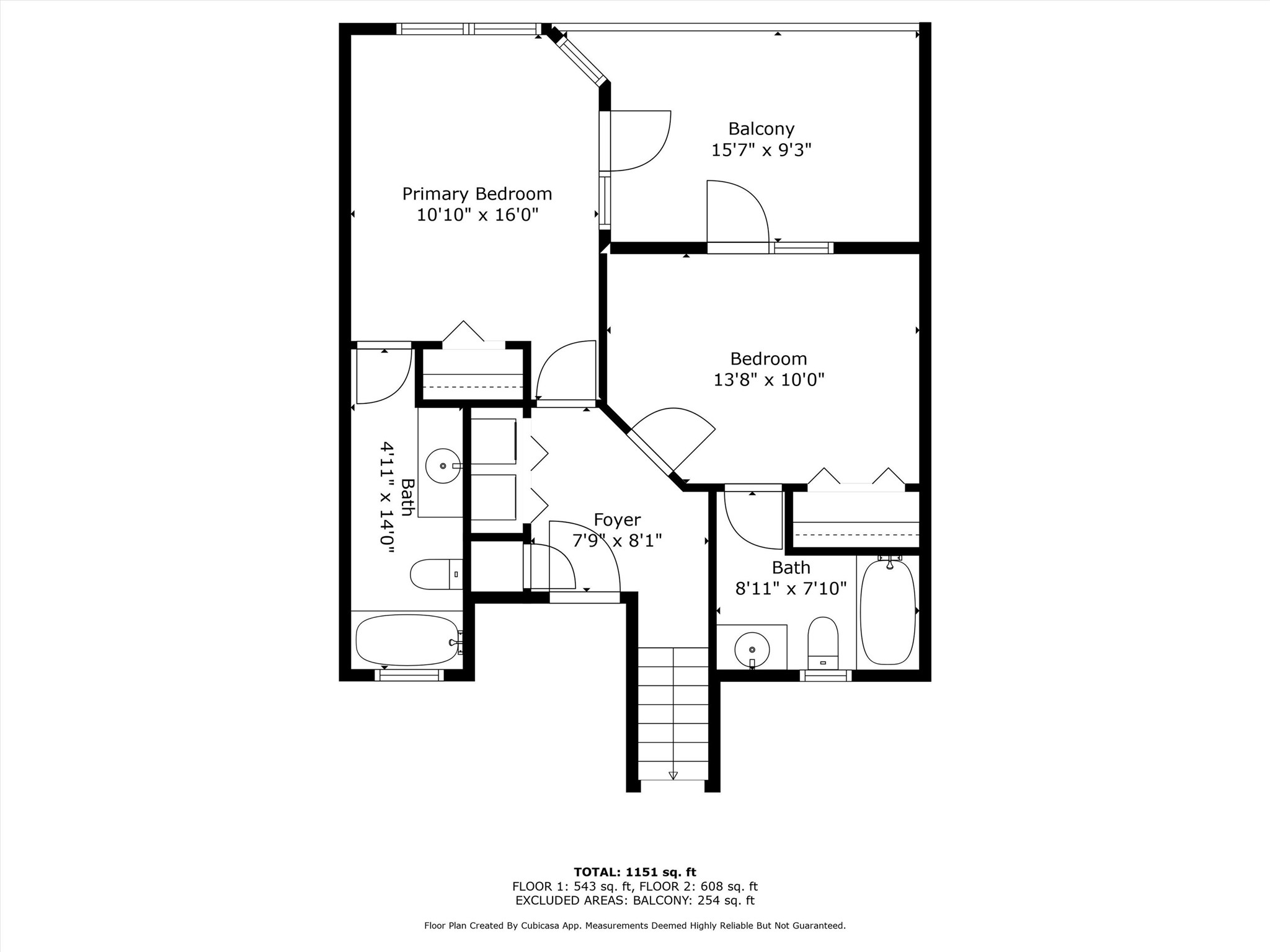 17607 Termini-San Luis Pass Road Galveston, TX 77554 - Photo 31 of 42 The first floor includes the primary bedroom and an additional bedroom, both with access to a balcony. The layout also features two full bathrooms and a central foyer.