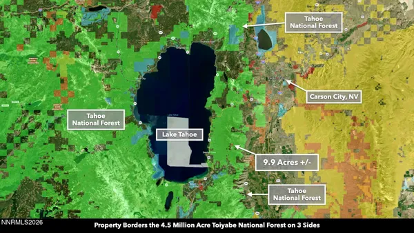 a view of a sign in a garden