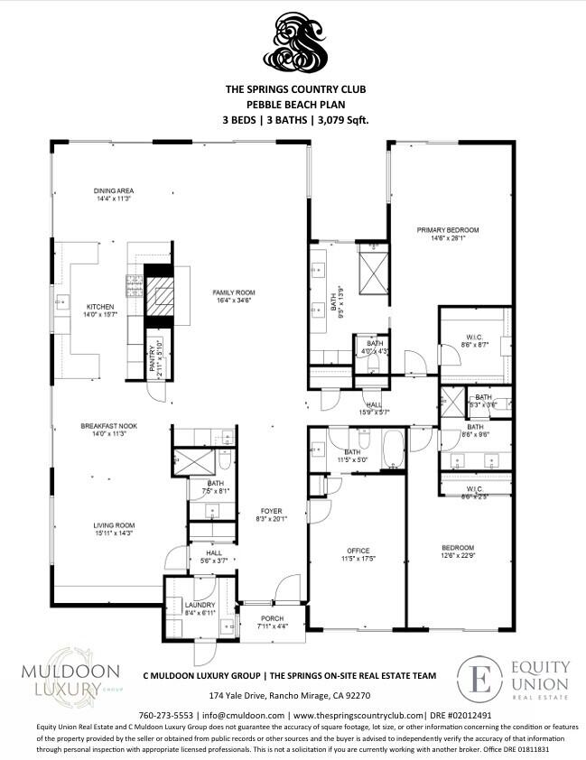 1 Cornell Drive Rancho Mirage, CA 92270 - Photo 46 of 46 Floorplan