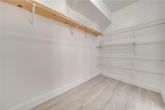 a view of a room with empty racks