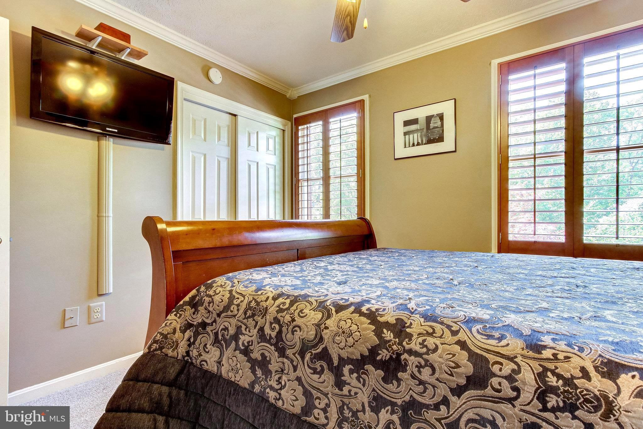 7415 Brian Run Court Springfield, VA 22153 - Photo 42 of 71 Each Bedroom has Overhead Lighting and Shutters