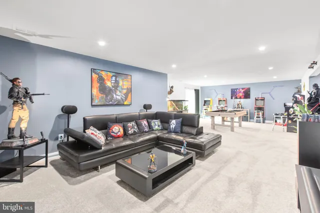 a outdoor living room with furniture