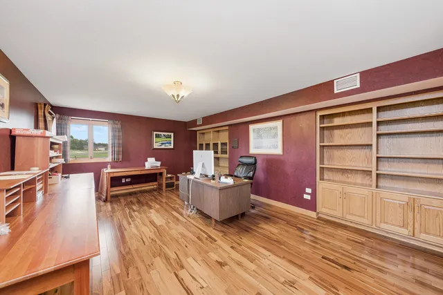 a room with furniture and a window