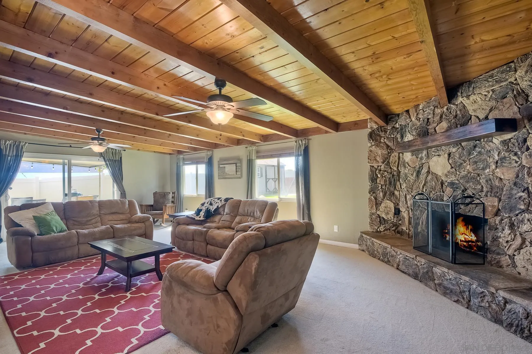 2162 Rising Glen Way San Diego, CA 92139 - Photo 13 of 48 a living room with furniture and a fireplace