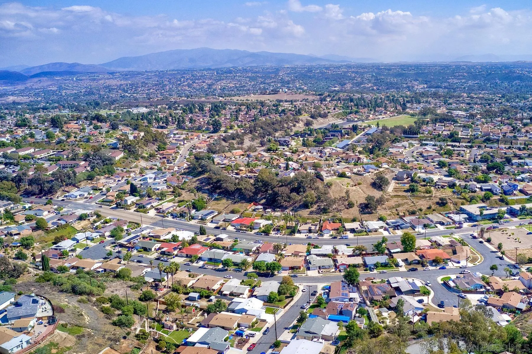 2162 Rising Glen Way San Diego, CA 92139 - Photo 44 of 48 an aerial view of a city with lots of residential buildings