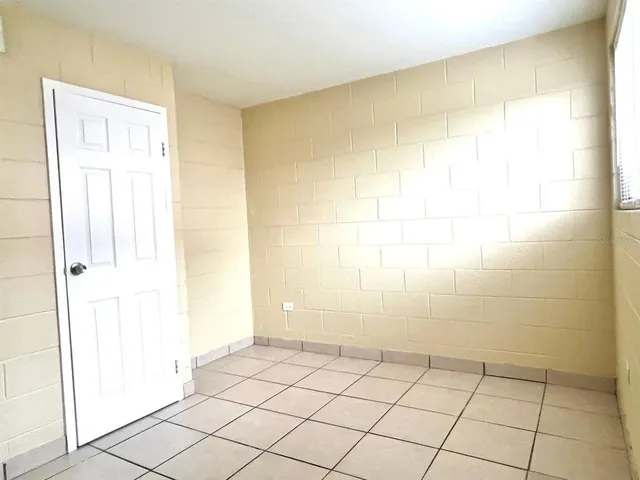 a bathroom with a window