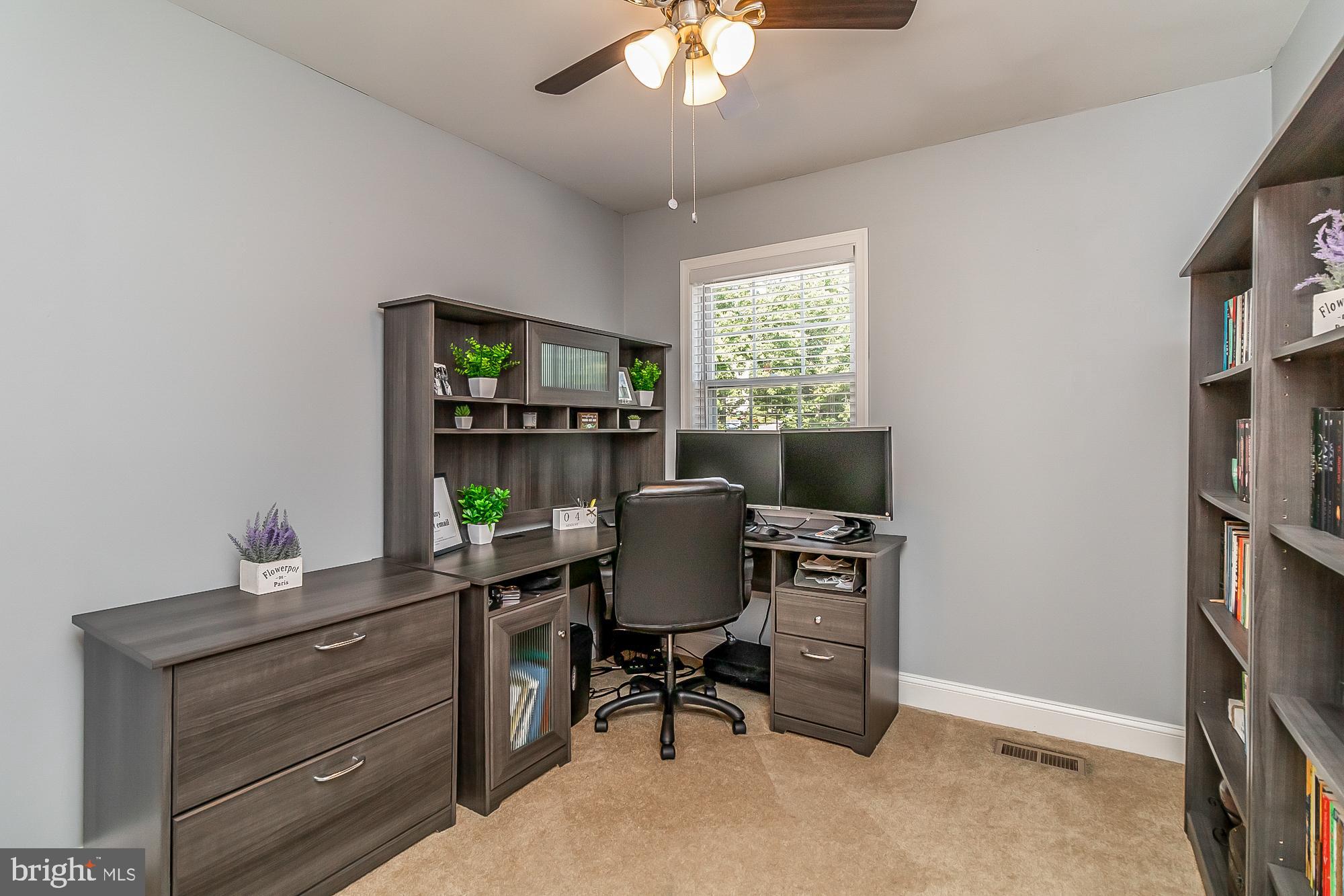 9705 Parkland Road Baltimore, MD 21234 - Photo 22 of 44 BR 2 with ceiling fan, window treatment