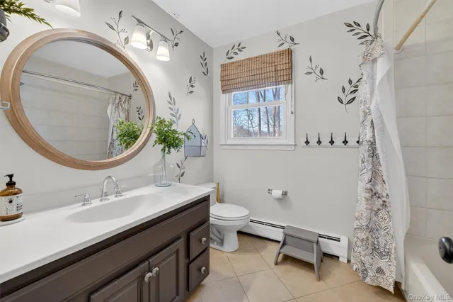 a bathroom with a toilet a sink a mirror and a bathtub