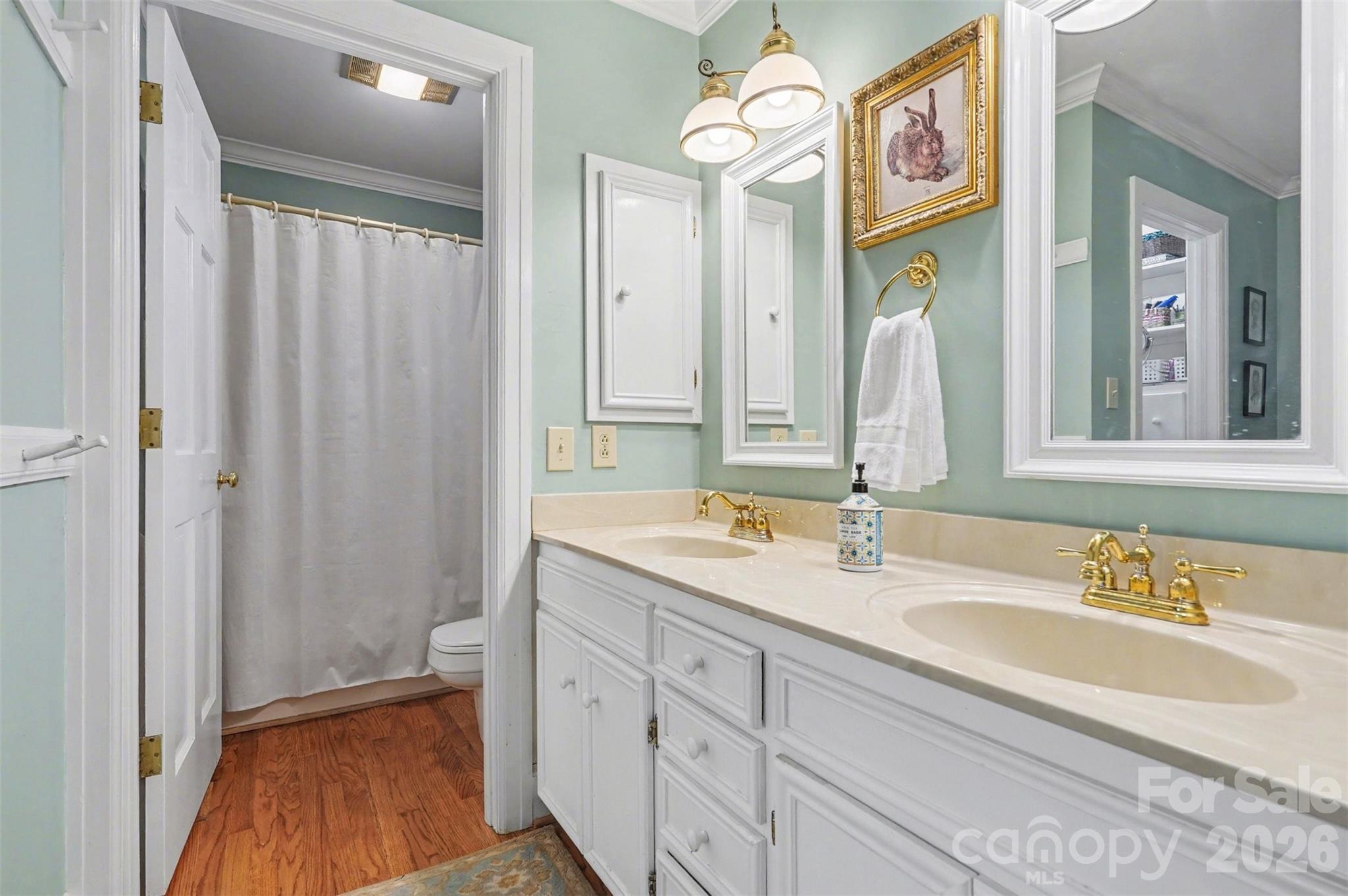 212 Deer Chase Road Shelby, NC 28150 - Photo 25 of 40 a bathroom with a sink and a mirror