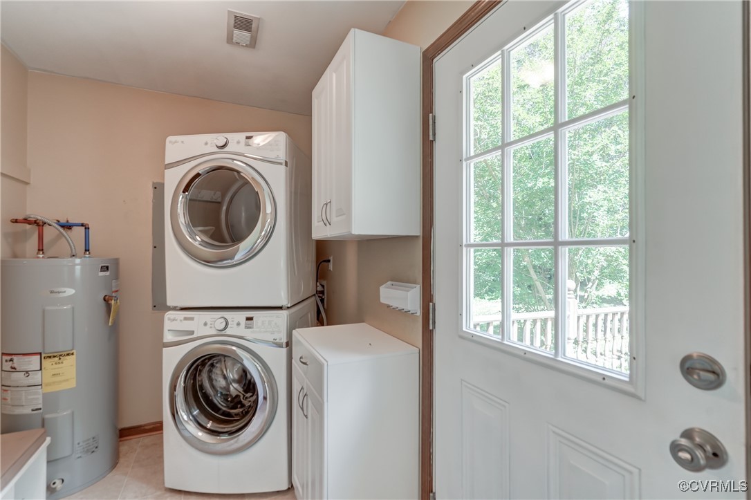4509 Lockin Road Powhatan, VA 23139 - Photo 16 of 38 Laundry area featuring estacked washer and dryer,