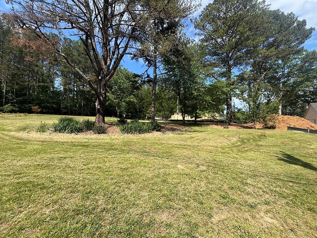 2610 Lower Bethany Road Ball Ground, GA 30107 - Photo 74 of 76 a view of yard with swimming pool and trees