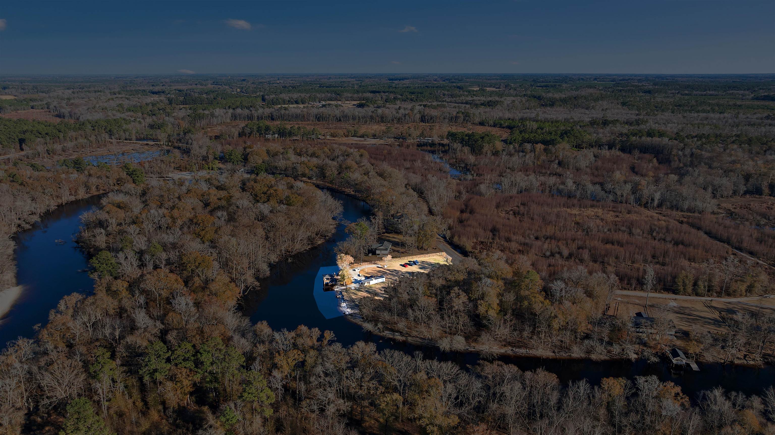 3429 River Road Nichols, SC 29581 - Photo 16 of 26 Aerial overview of property's location on the Lumber River