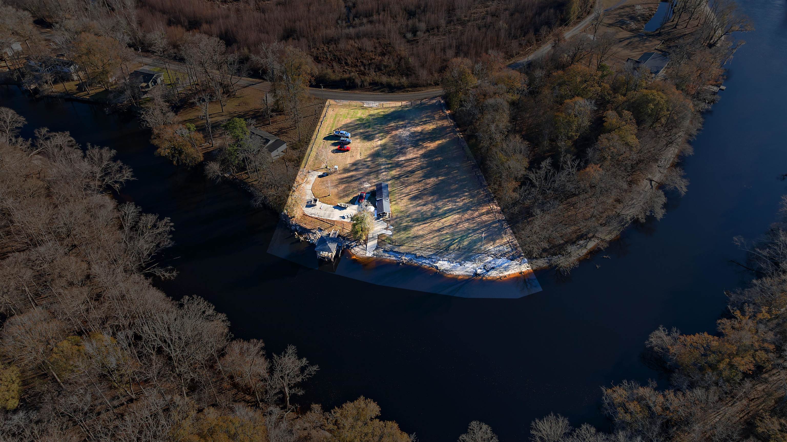 3429 River Road Nichols, SC 29581 - Photo 17 of 46 Aerial overview of property's location on the Lumber River