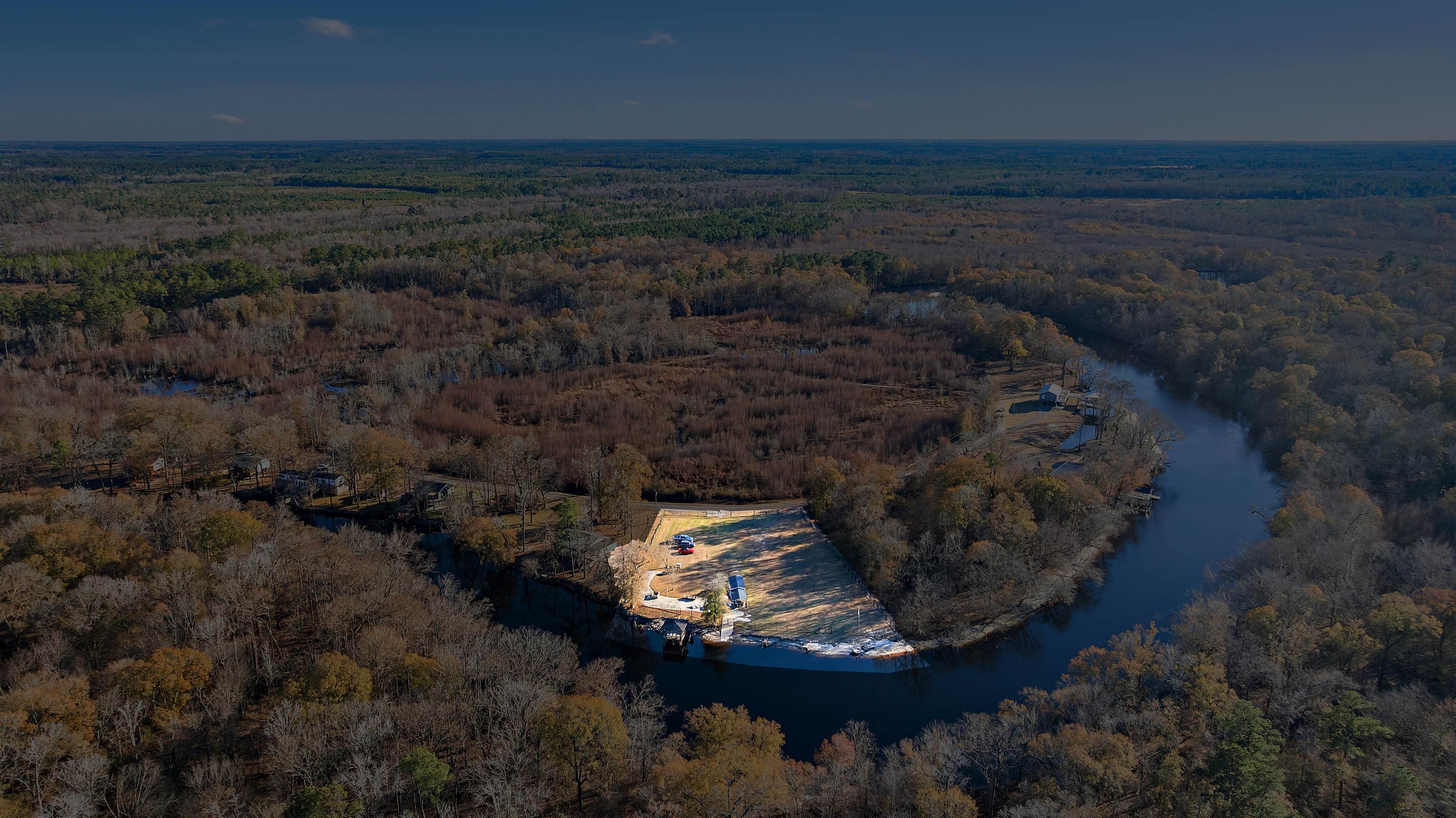 3429 River Road Nichols, SC 29581 - Photo 18 of 46 Aerial overview of property's location on the Lumber River