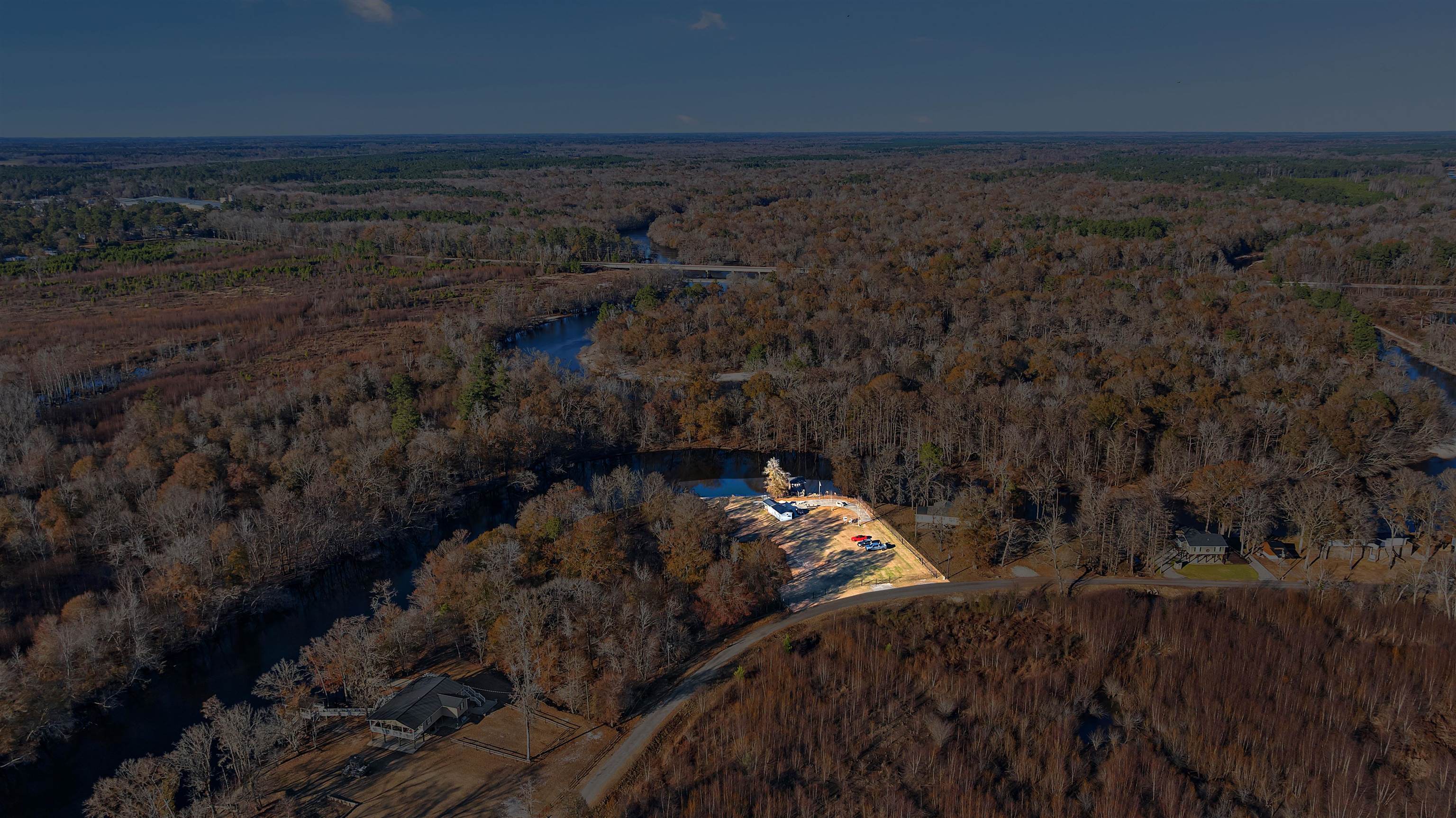 3429 River Road Nichols, SC 29581 - Photo 20 of 46 Aerial overview of property's location on the Lumber River