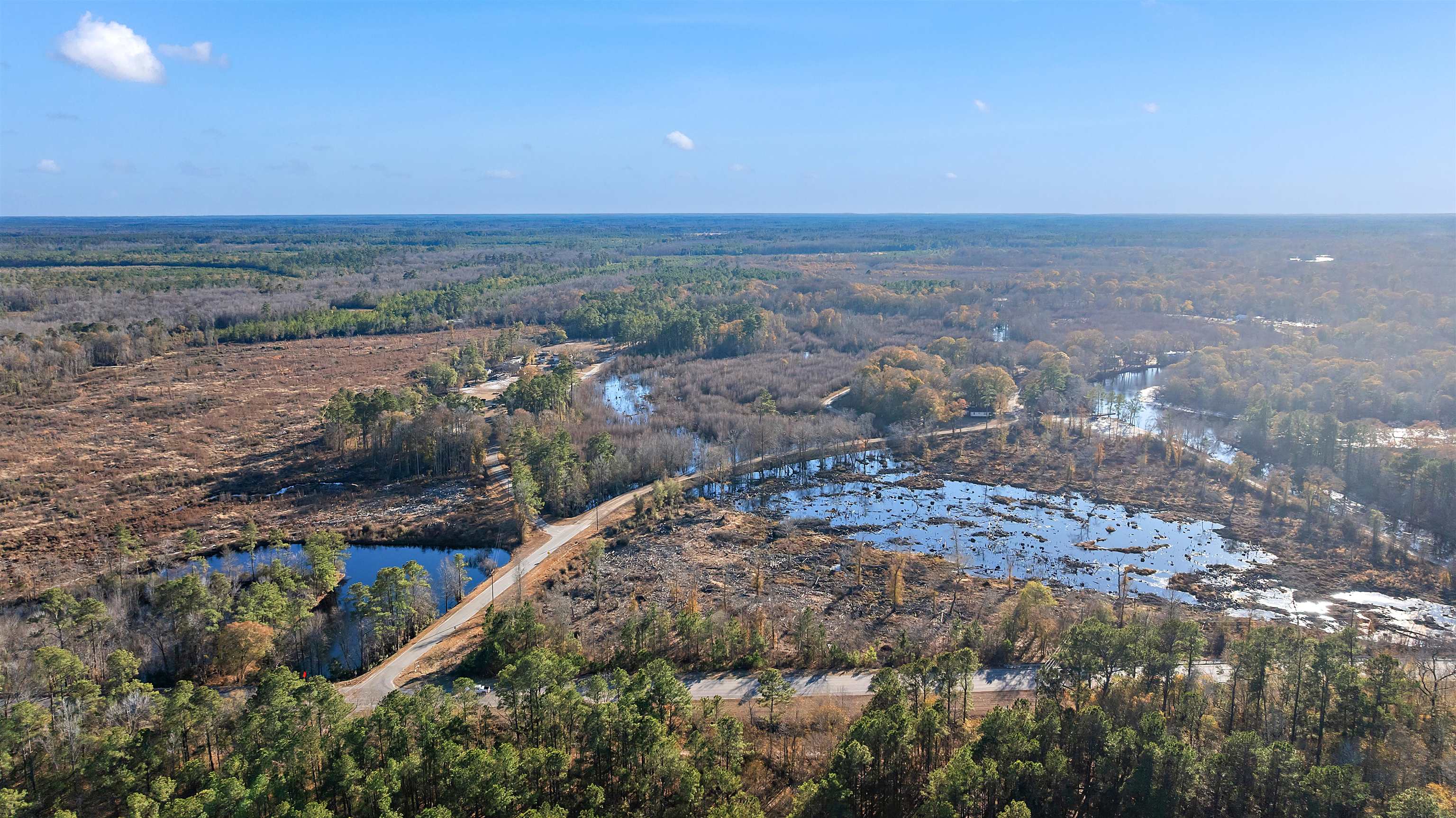 3429 River Road Nichols, SC 29581 - Photo 4 of 26 Aerial view from the road looking towards the property