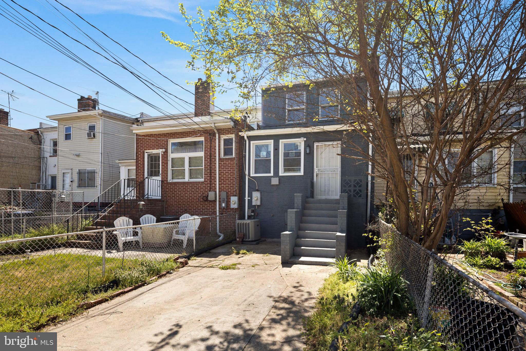 3418 Baker Street Northeast Washington, DC 20019 - Photo 19 of 46 a front view of a house with a yard