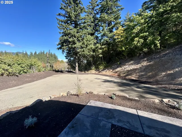 a view of an outdoor space and a yard