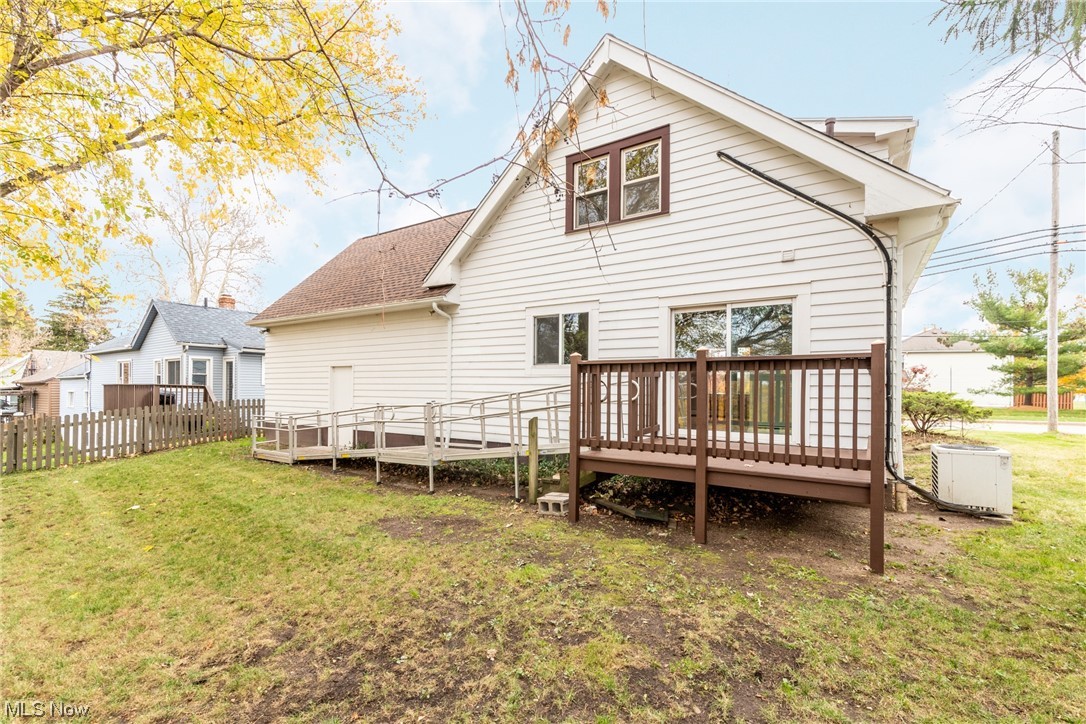 4534 Grayton Road Cleveland, OH 44135 - Photo 22 of 25 Deck and large backyard overlooking a great view of the park.