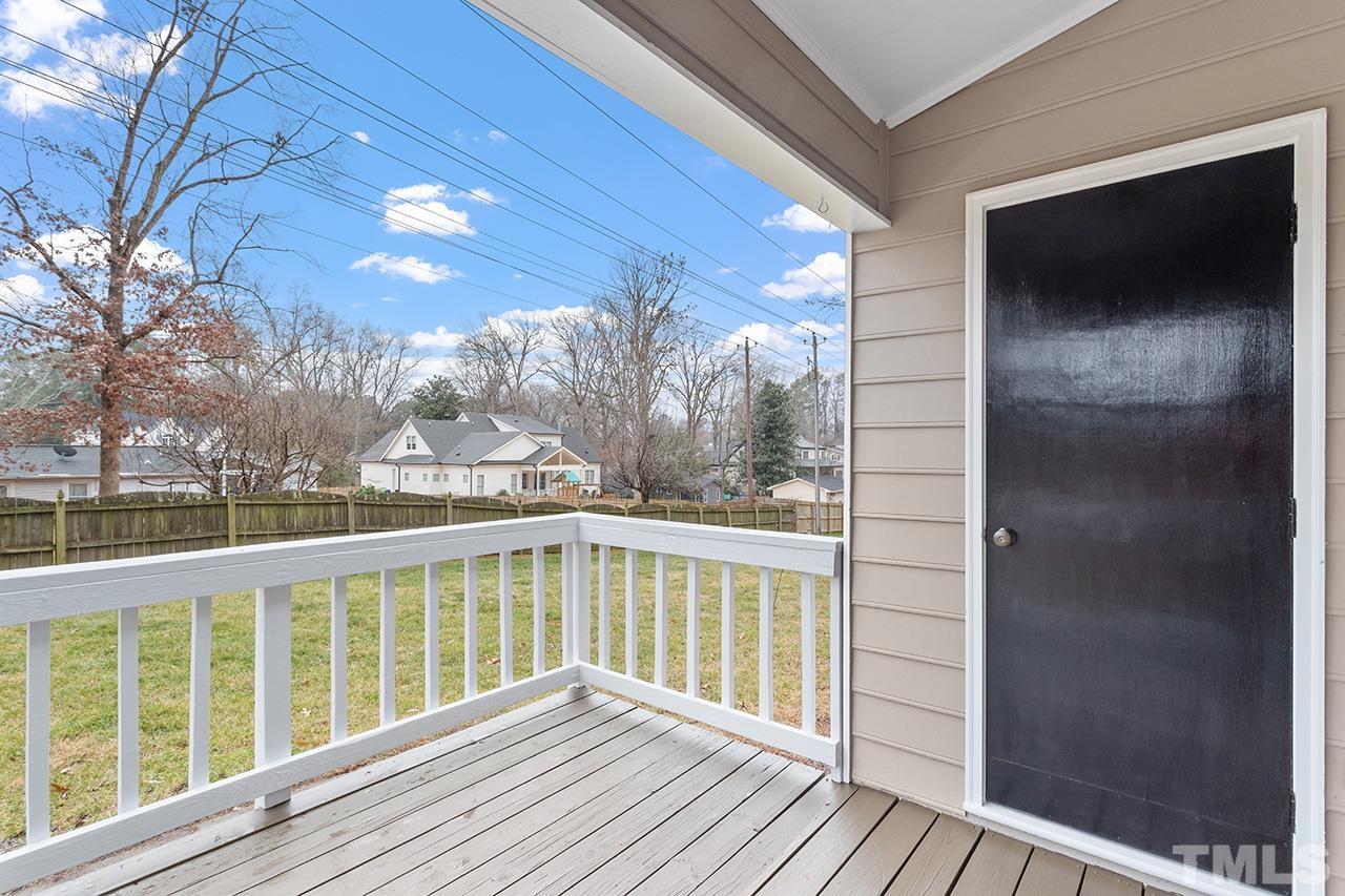 5701 Grasmere Court Raleigh, NC 27609 - Photo 27 of 34 a view of balcony with wooden floor