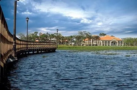 a view of swimming pool with a patio