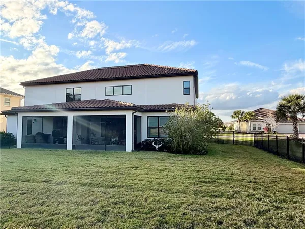 a view of a house with a garden
