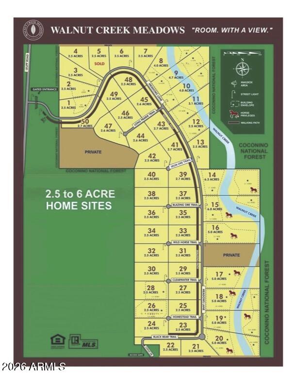 6570 Meadows Lane Flagstaff, AZ 86004 - Photo 65 of 66 WCM LOT MAP