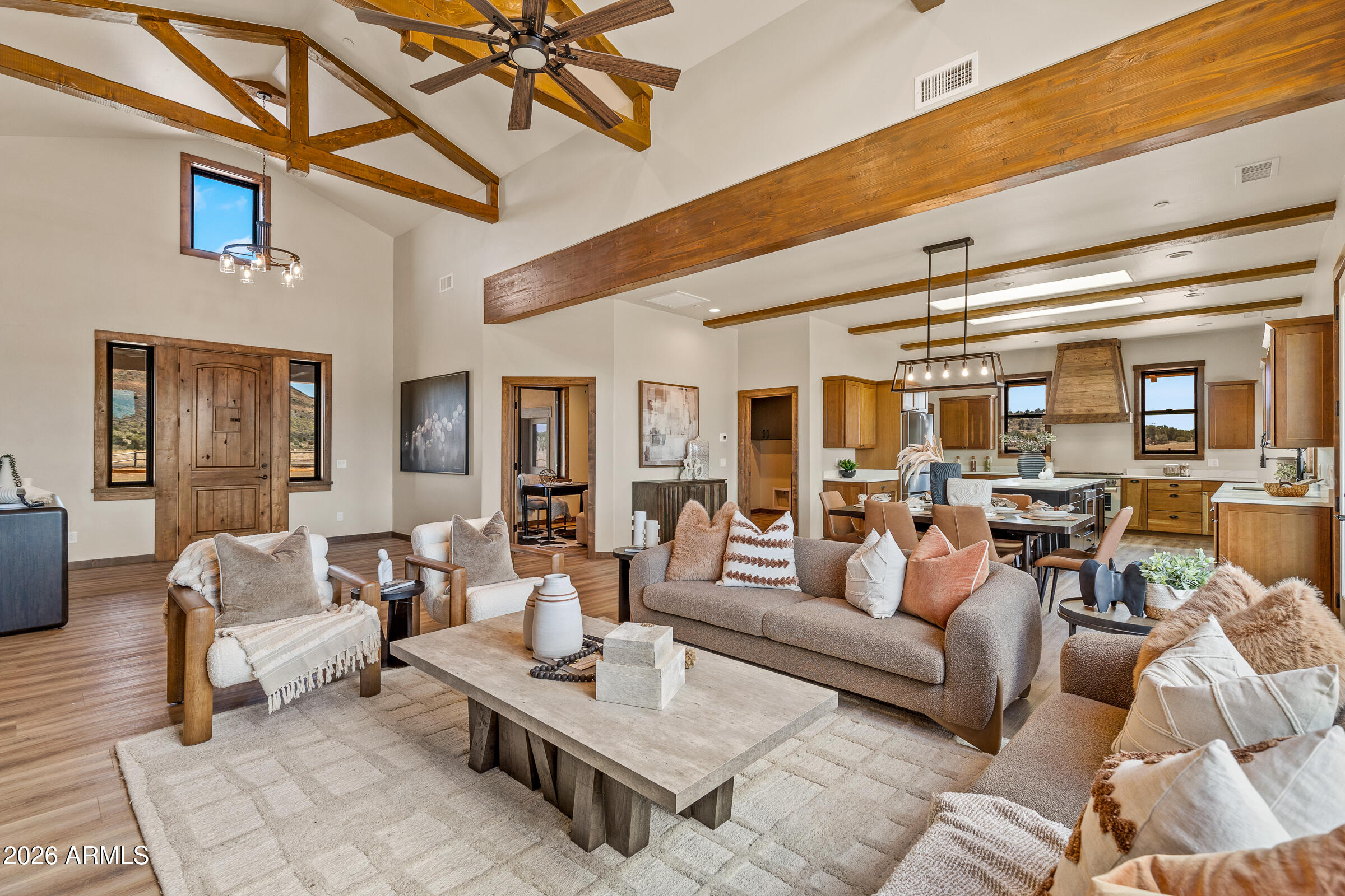 6570 Meadows Lane Flagstaff, AZ 86004 - Photo 10 of 66 a living room with furniture and a large window