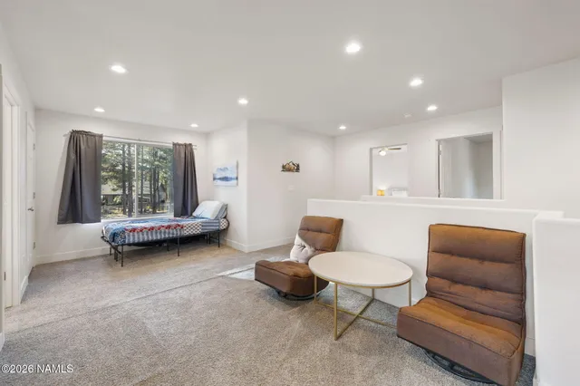 a view of city and mountain