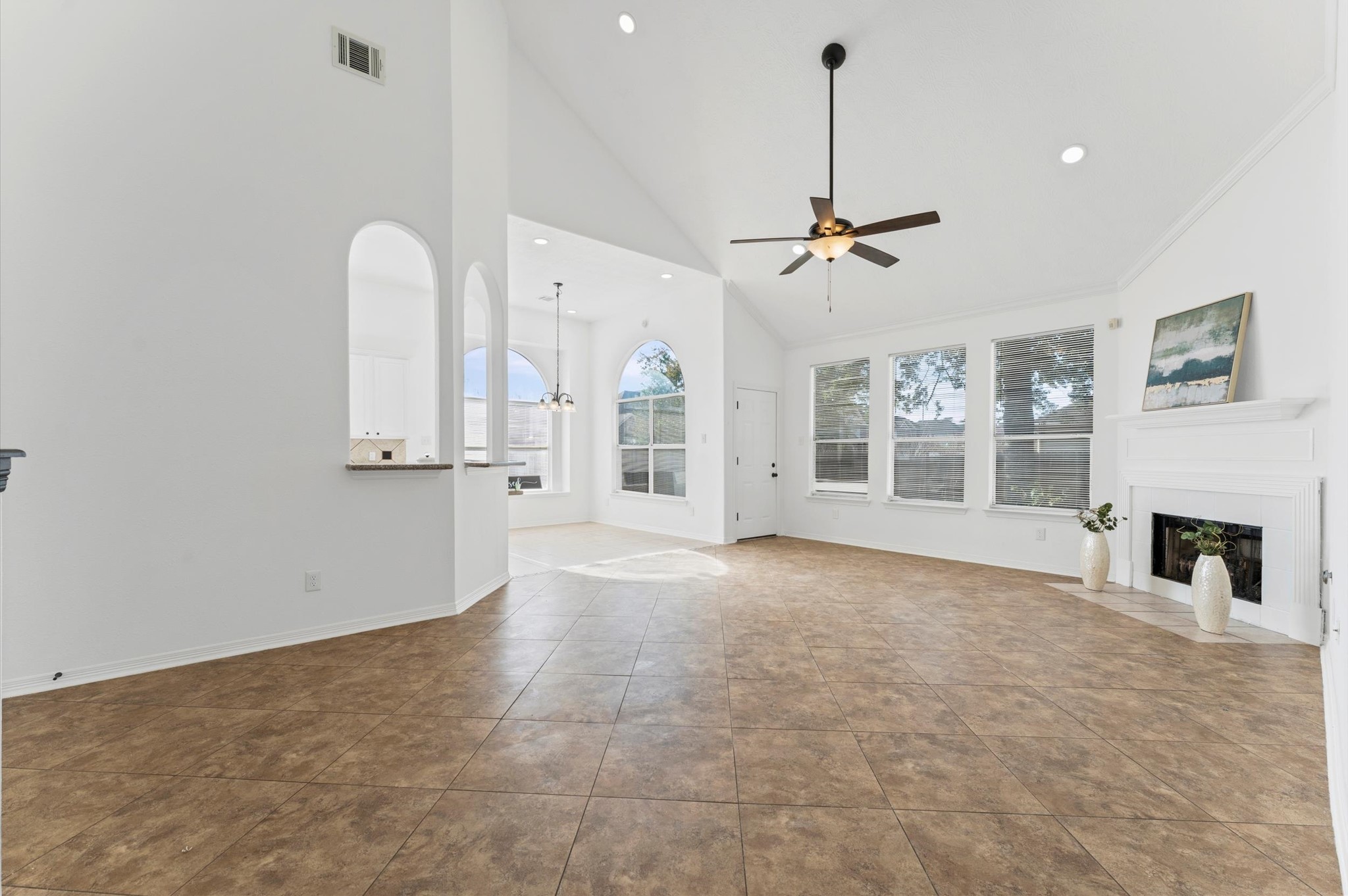 23827 Spring Dane Drive Spring, TX 77373 - Photo 15 of 36 a view of an empty room with a fireplace