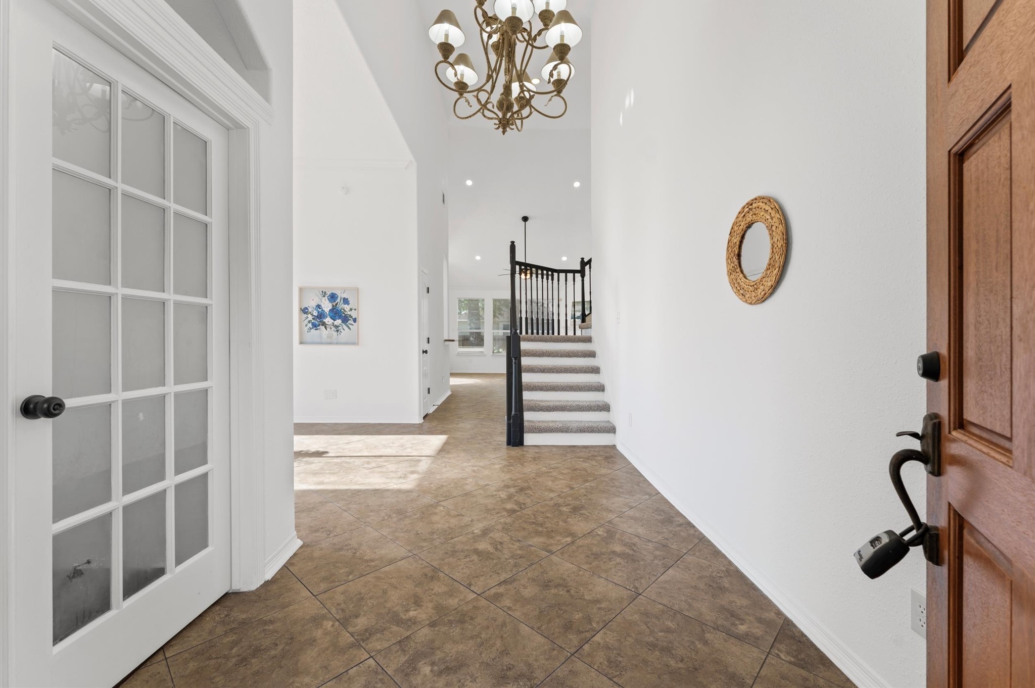 23827 Spring Dane Drive Spring, TX 77373 - Photo 6 of 36 a view of entryway with wooden floor