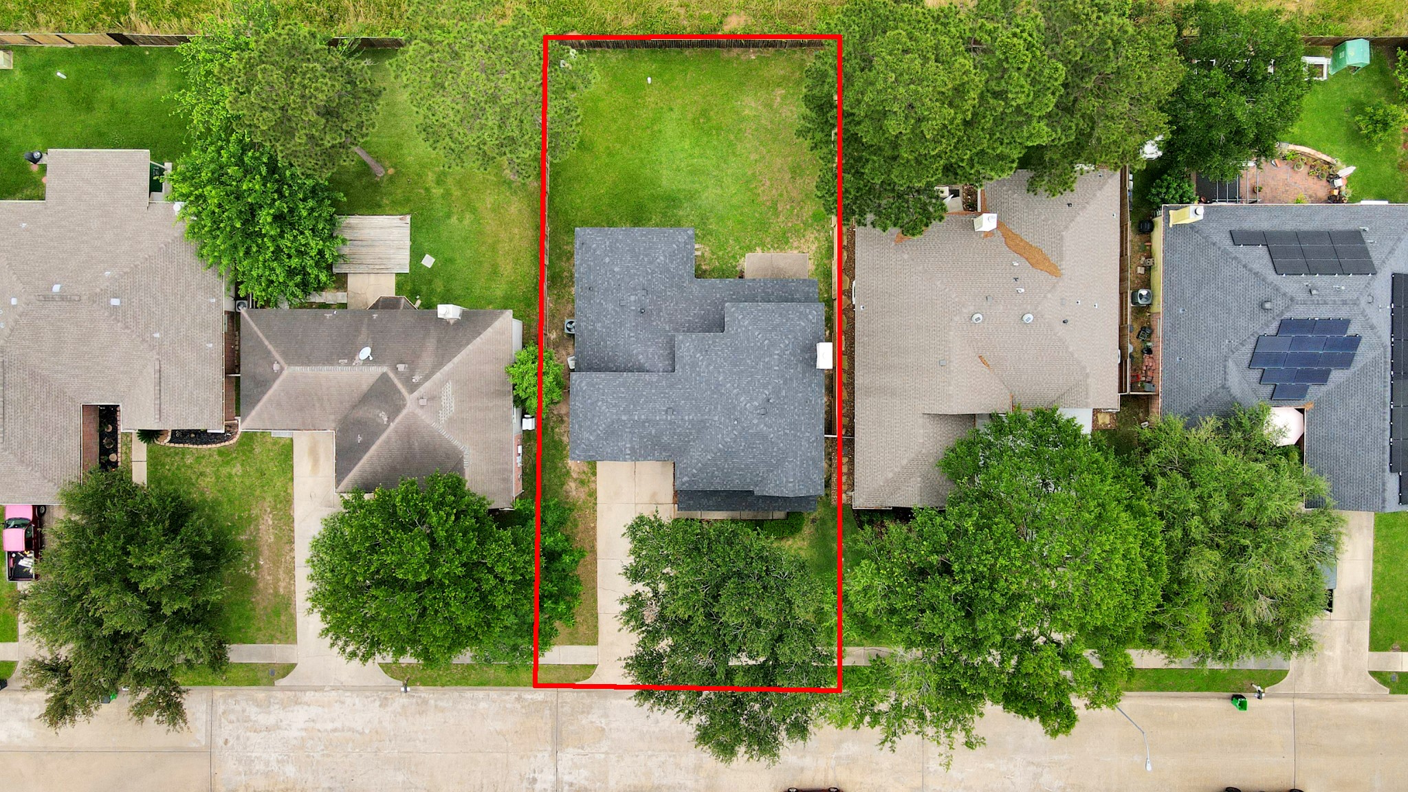 23814 Spring Dane Drive Spring, TX 77373 - Photo 2 of 41 an aerial view of a house with a yard and large tree