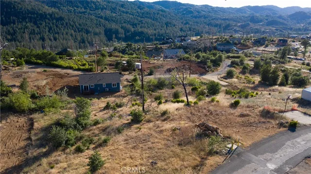 a view of a lake with mountains in the background
