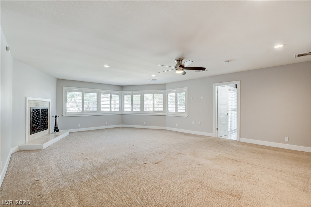 4207 Ridgecrest Drive Las Vegas, NV 89121 - Photo 15 of 27 Another view of this fantastic primary bedroom with fireplace!