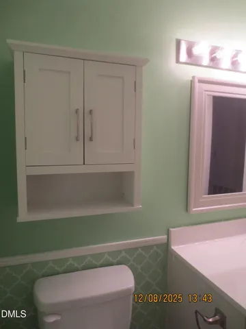 a view of small space with racks on the wall