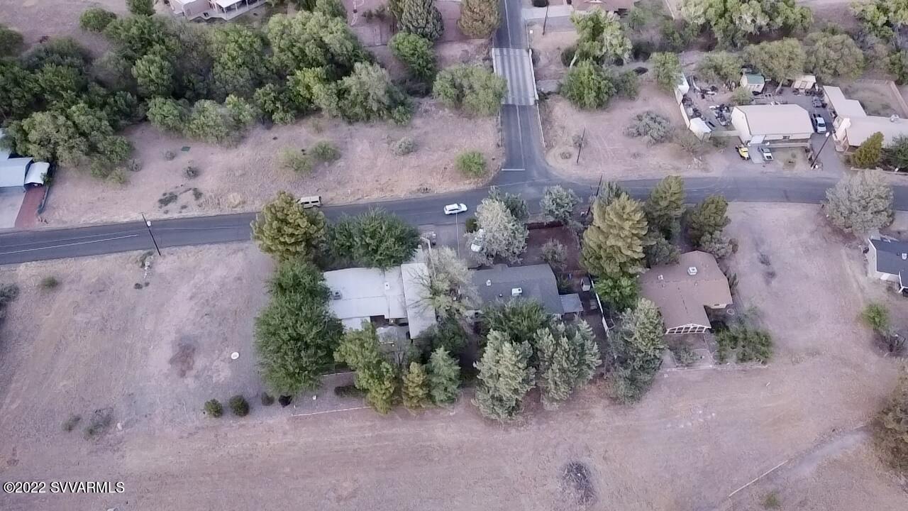 3685 East Rimrock Drive Rimrock, AZ 86335 - Photo 43 of 47 an aerial view of a house with a yard and a large tree