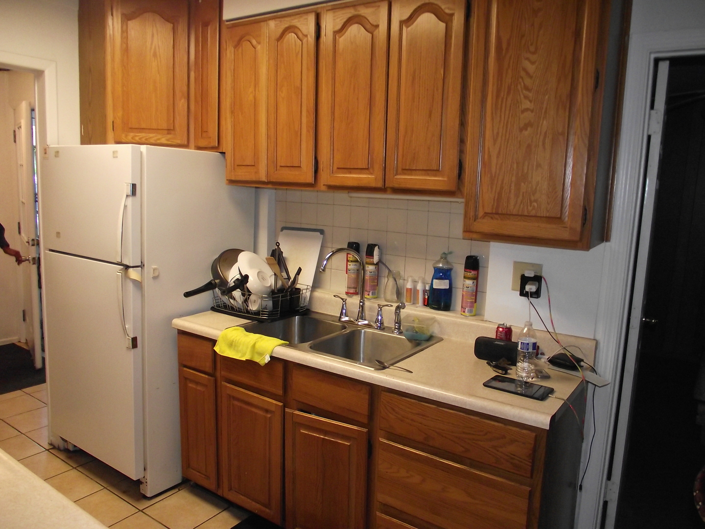 179 Thornhurst Road Bolingbrook, IL 60440 - Photo 3 of 21 a kitchen with a sink a refrigerator and cabinets