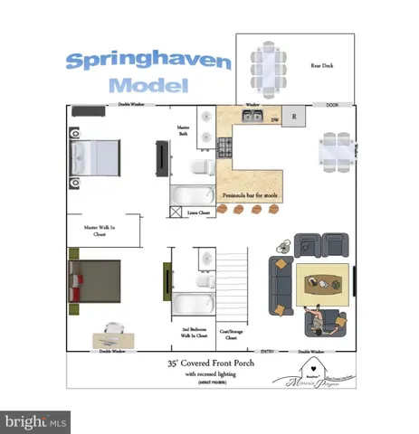 an aerial view of green landscape with trees houses and mountain view