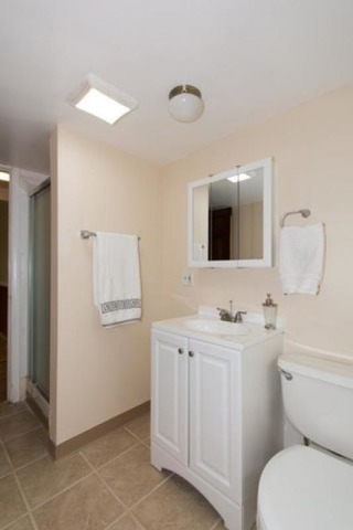 716 Ranch Road Wheaton, IL 60187 - Photo 16 of 24 a bathroom with a toilet sink and mirror