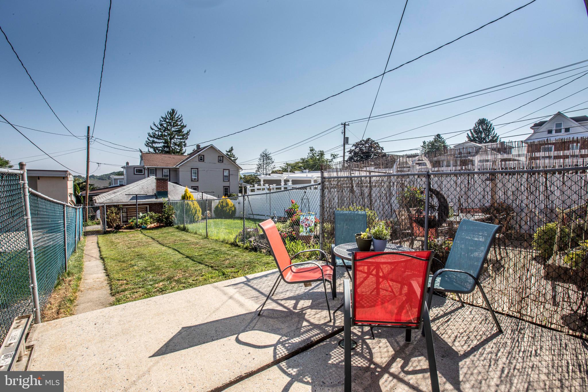 7 West Broad Street Reading, PA 19607 - Photo 23 of 26 Back patio and yard