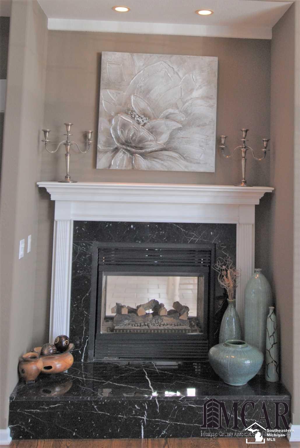 Living Room With Fireplace