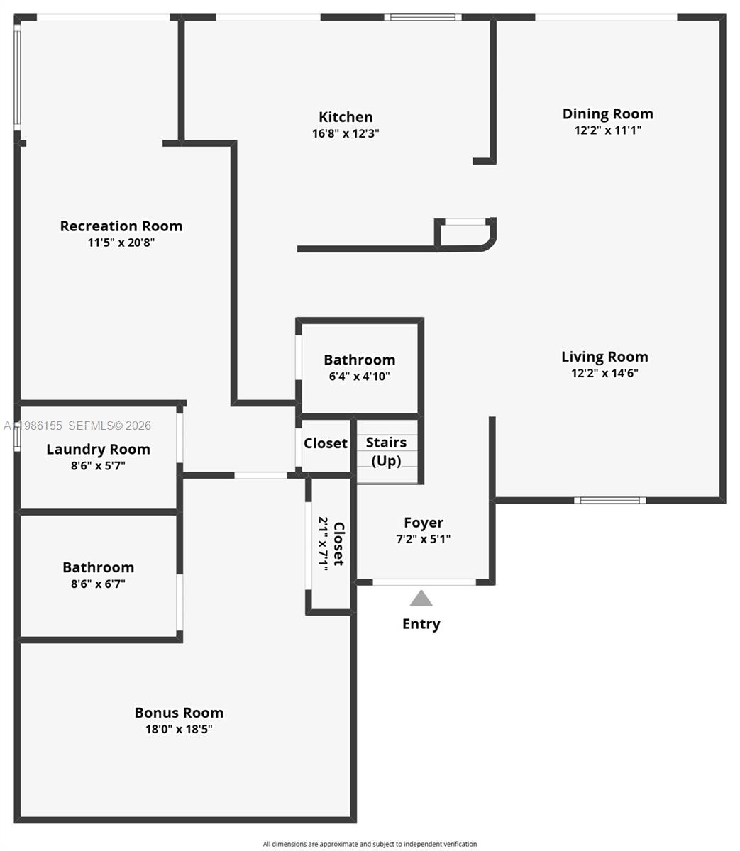 13237 Northwest 11th Terrace Miami, FL 33182 - Photo 19 of 39 First Floor Plan